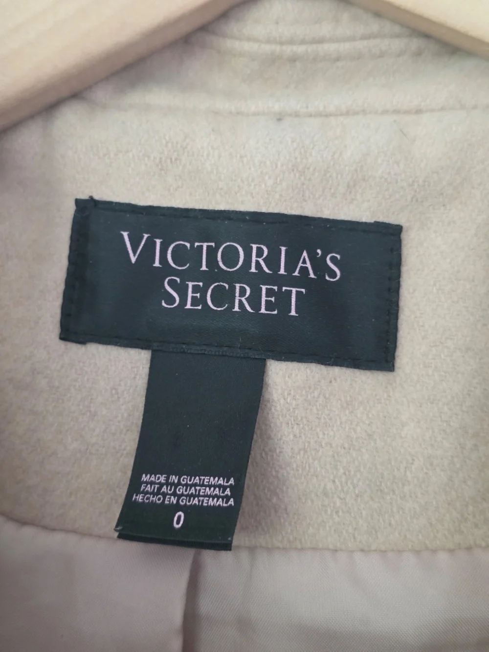 Victoria's Secret Honey Beige Wool Blend Long Pea Coat - Size 0